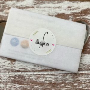 Lot de 10 mini cartes « Amour – coquelicots bio