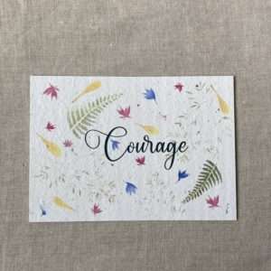 Courage – Carte à planter A6 poétique